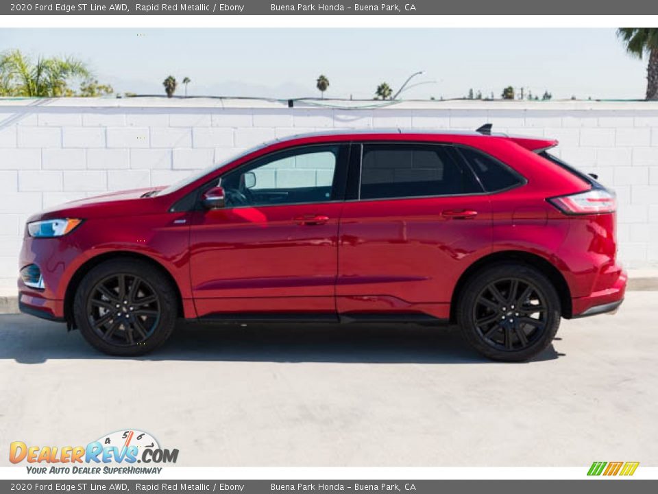 Rapid Red Metallic 2020 Ford Edge ST Line AWD Photo #8