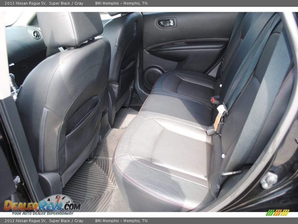 2013 Nissan Rogue SV Super Black / Gray Photo #22
