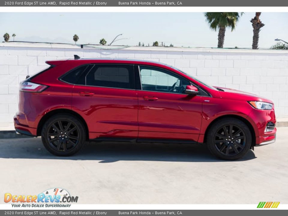 Rapid Red Metallic 2020 Ford Edge ST Line AWD Photo #11