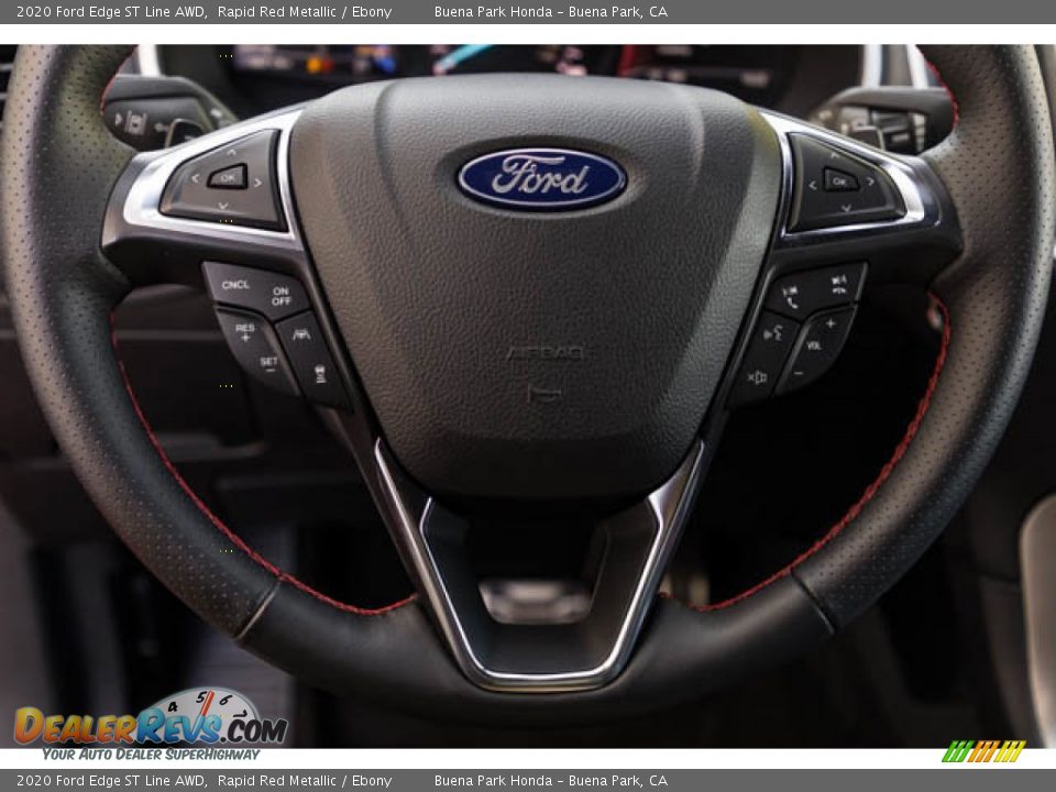 2020 Ford Edge ST Line AWD Steering Wheel Photo #12