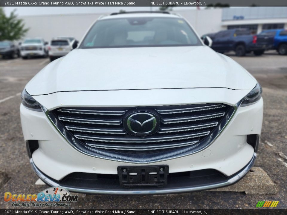 2021 Mazda CX-9 Grand Touring AWD Snowflake White Pearl Mica / Sand Photo #2