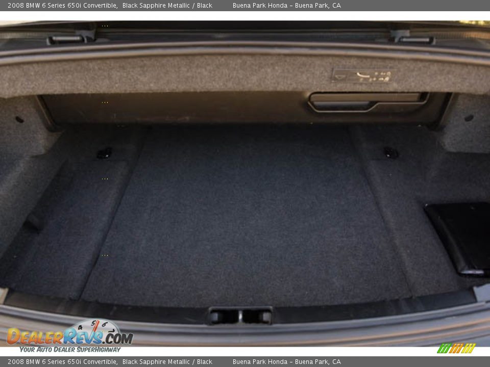 2008 BMW 6 Series 650i Convertible Trunk Photo #35