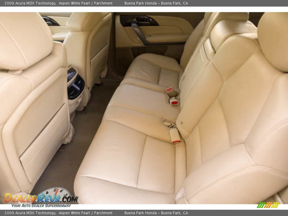 2009 Acura MDX Technology Aspen White Pearl / Parchment Photo #4