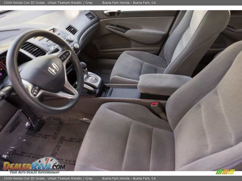 2009 Honda Civic EX Sedan Urban Titanium Metallic / Gray Photo #3