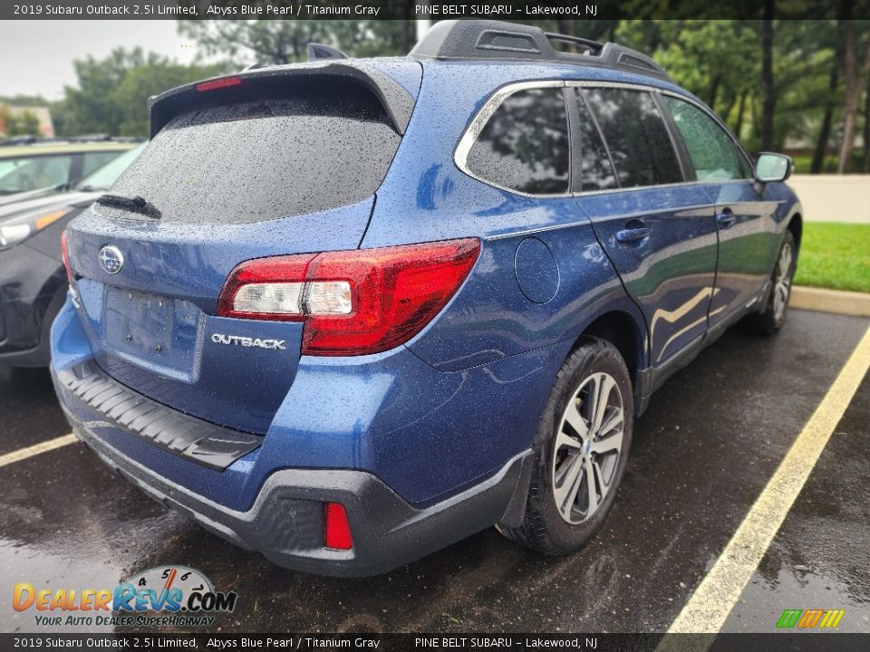 2019 Subaru Outback 2.5i Limited Abyss Blue Pearl / Titanium Gray Photo #3