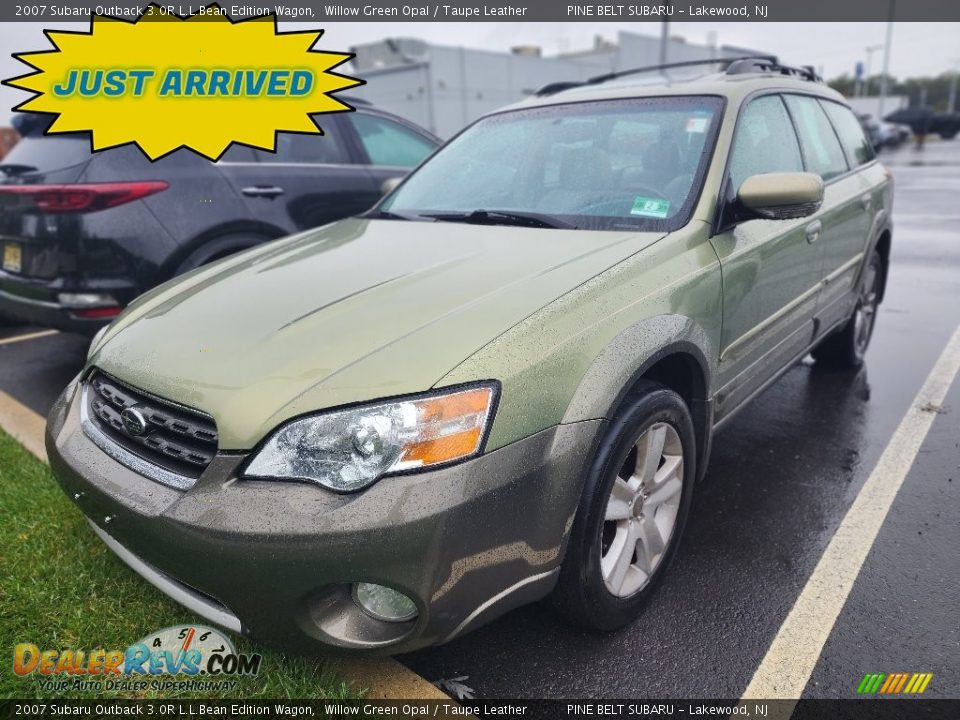 2007 Subaru Outback 3.0R L.L.Bean Edition Wagon Willow Green Opal / Taupe Leather Photo #1