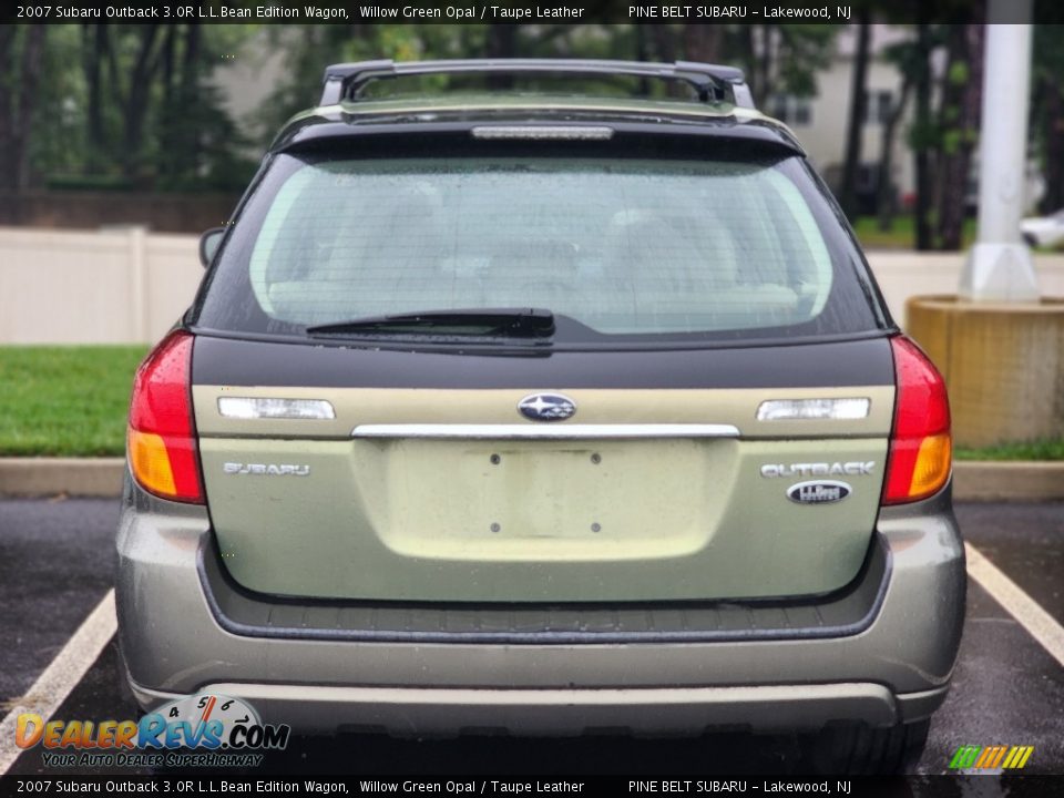 2007 Subaru Outback 3.0R L.L.Bean Edition Wagon Willow Green Opal / Taupe Leather Photo #4