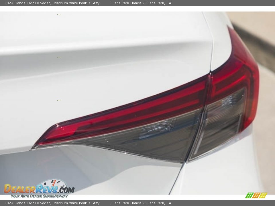 2024 Honda Civic LX Sedan Platinum White Pearl / Gray Photo #7