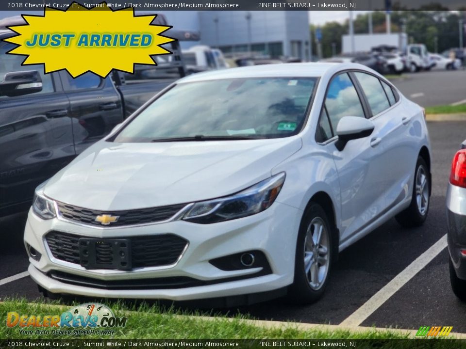 2018 Chevrolet Cruze LT Summit White / Dark Atmosphere/Medium Atmosphere Photo #1