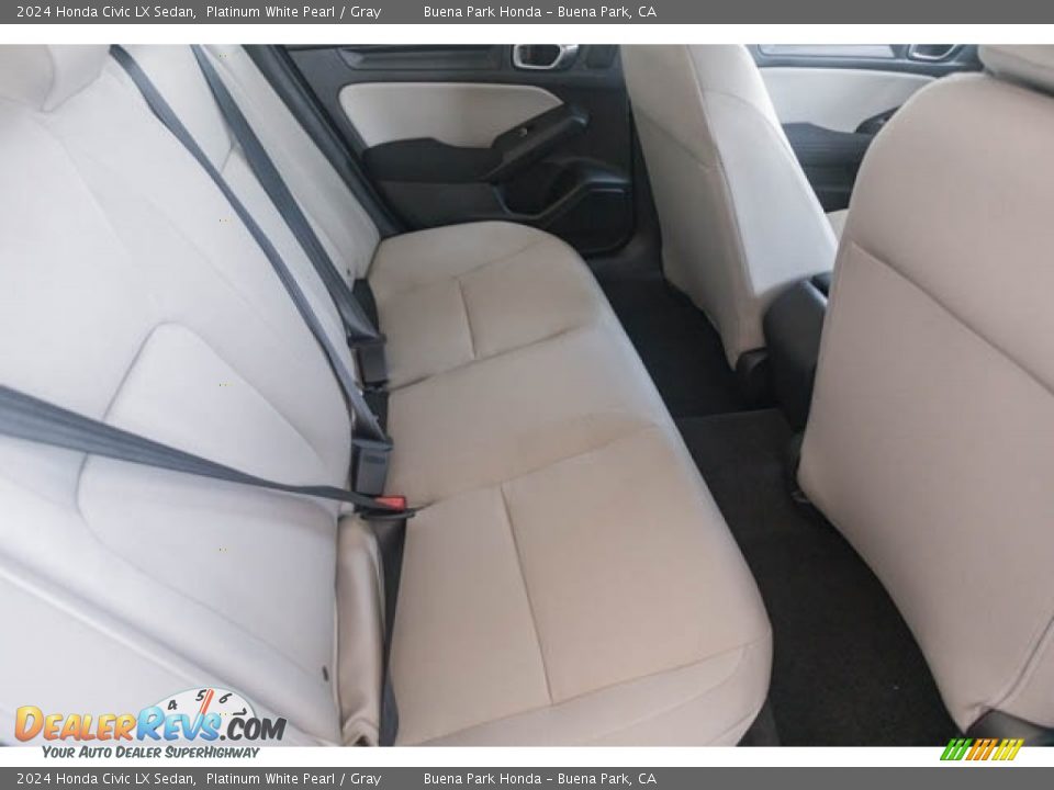 Rear Seat of 2024 Honda Civic LX Sedan Photo #27