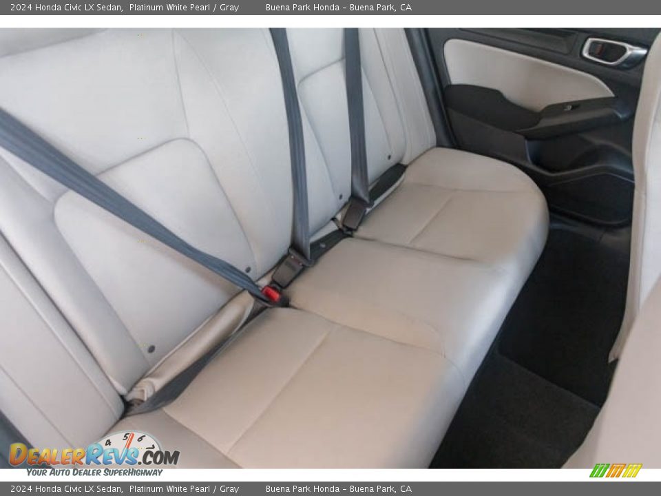 Rear Seat of 2024 Honda Civic LX Sedan Photo #28