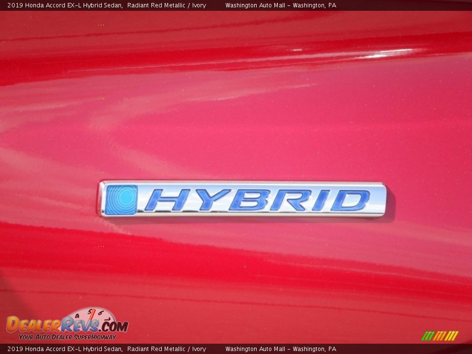 2019 Honda Accord EX-L Hybrid Sedan Radiant Red Metallic / Ivory Photo #4