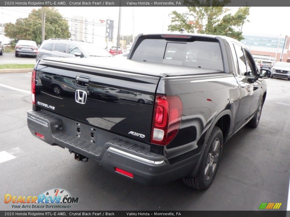 2020 Honda Ridgeline RTL-E AWD Crystal Black Pearl / Black Photo #6