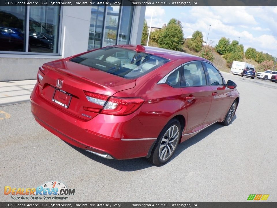 2019 Honda Accord EX-L Hybrid Sedan Radiant Red Metallic / Ivory Photo #20