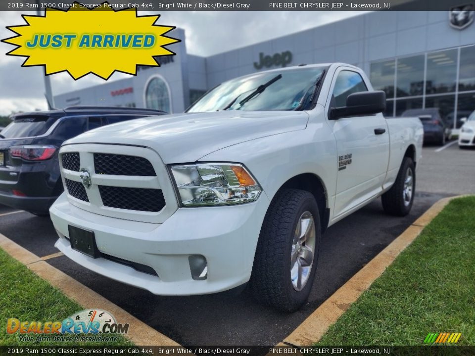 2019 Ram 1500 Classic Express Regular Cab 4x4 Bright White / Black/Diesel Gray Photo #1