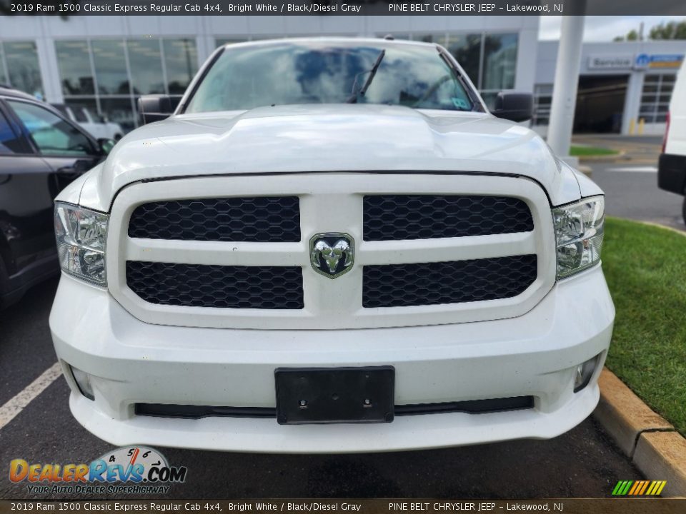 2019 Ram 1500 Classic Express Regular Cab 4x4 Bright White / Black/Diesel Gray Photo #2