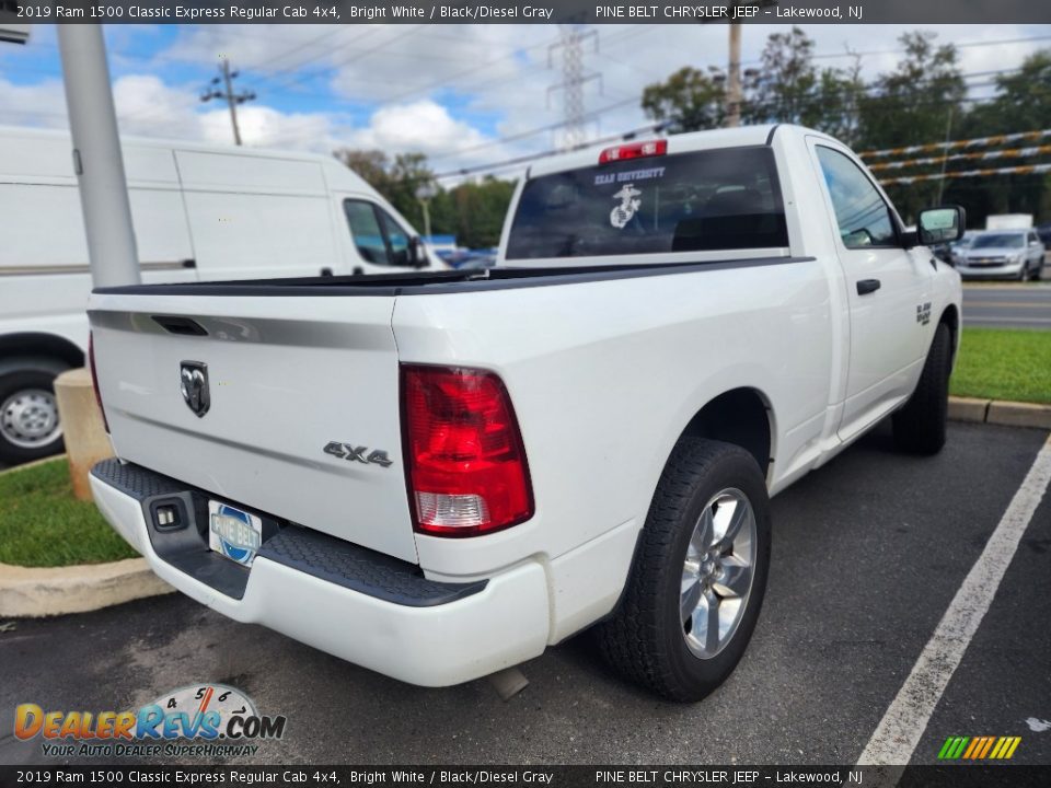 2019 Ram 1500 Classic Express Regular Cab 4x4 Bright White / Black/Diesel Gray Photo #3