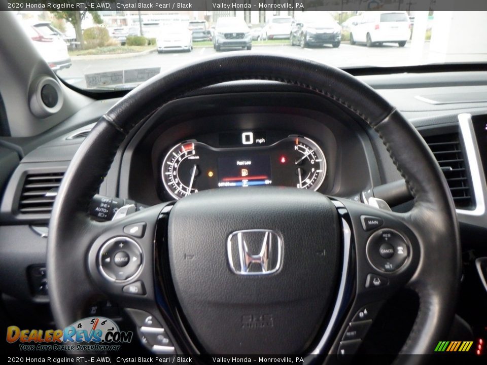 2020 Honda Ridgeline RTL-E AWD Steering Wheel Photo #27