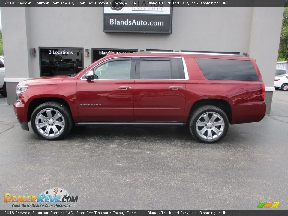 2018 Chevrolet Suburban Premier 4WD Siren Red Tintcoat / Cocoa/­Dune Photo #1