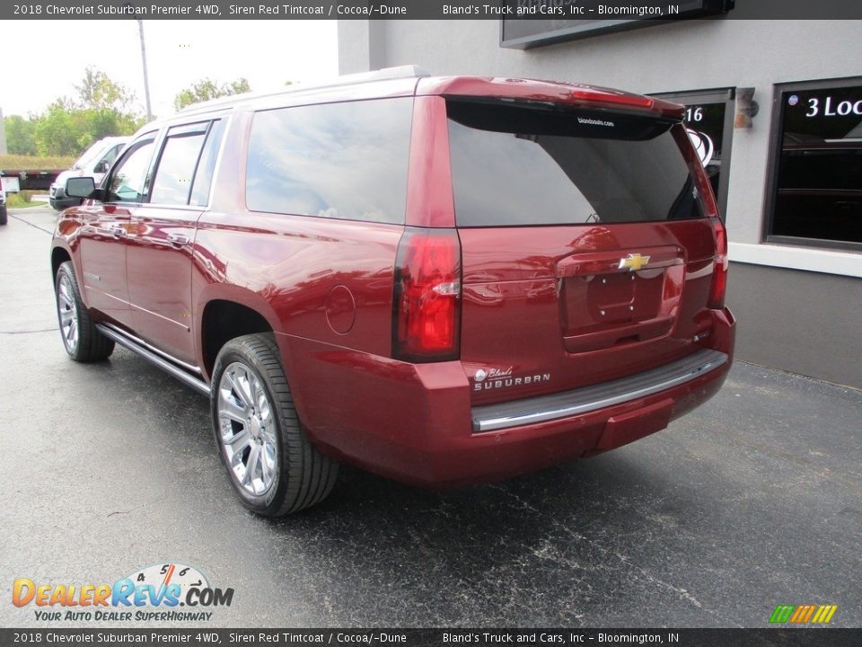 2018 Chevrolet Suburban Premier 4WD Siren Red Tintcoat / Cocoa/­Dune Photo #3