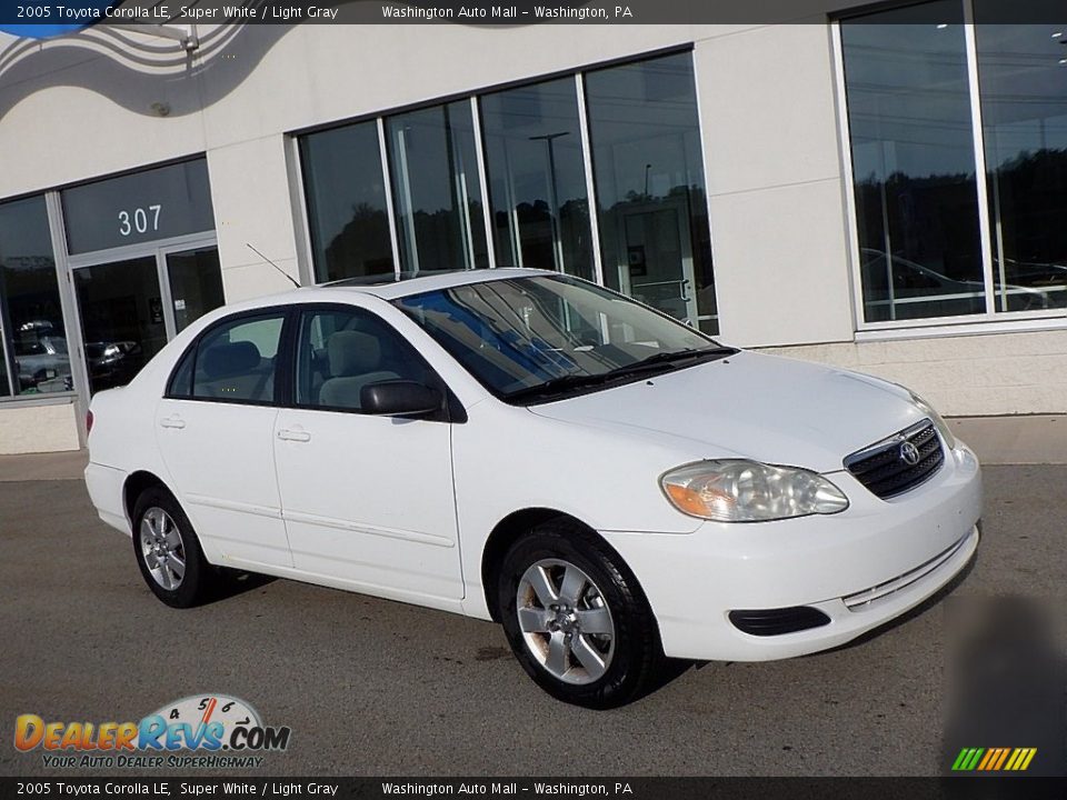 2005 Toyota Corolla LE Super White / Light Gray Photo #1