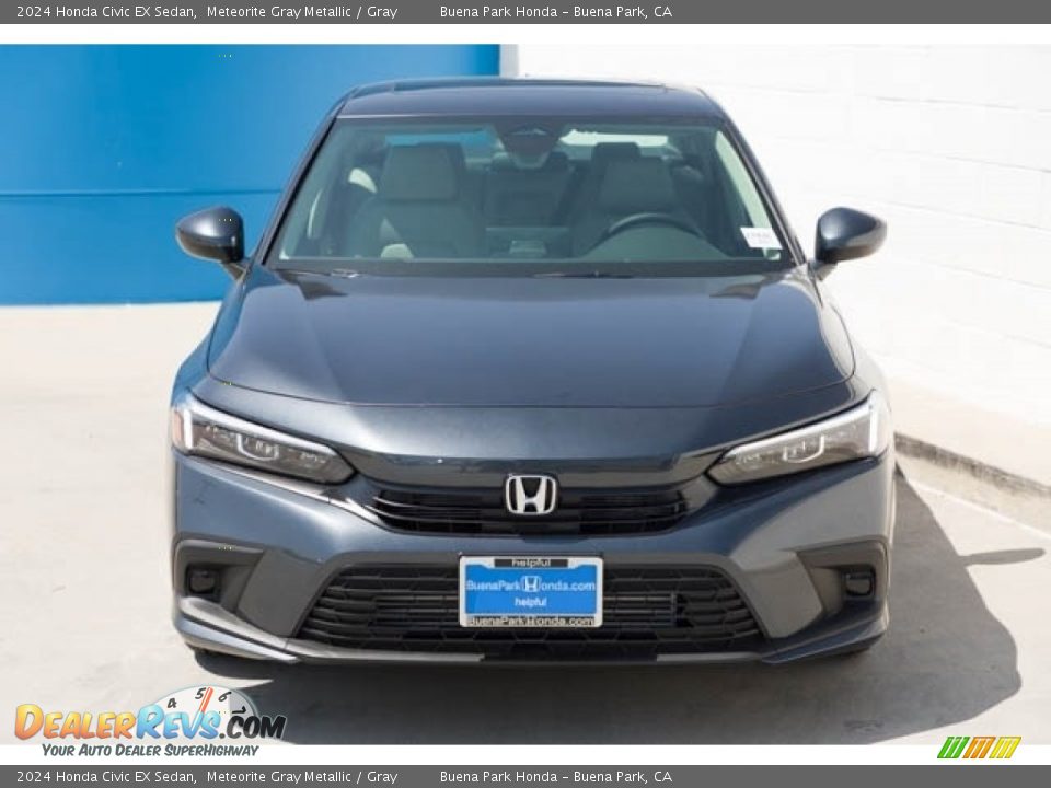 2024 Honda Civic EX Sedan Meteorite Gray Metallic / Gray Photo #3