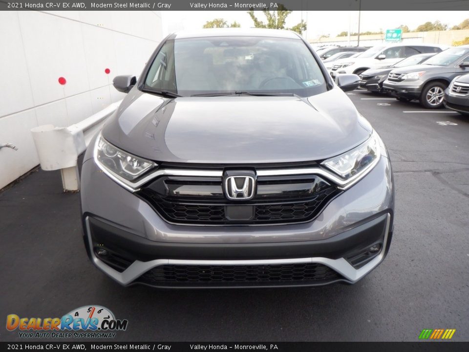 2021 Honda CR-V EX AWD Modern Steel Metallic / Gray Photo #2