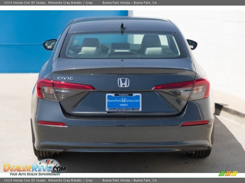 2024 Honda Civic EX Sedan Meteorite Gray Metallic / Gray Photo #5