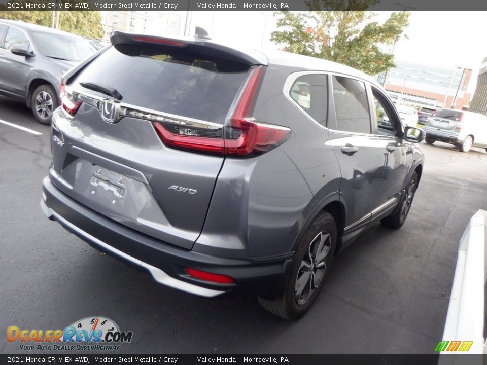 2021 Honda CR-V EX AWD Modern Steel Metallic / Gray Photo #4