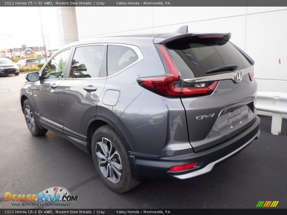 2021 Honda CR-V EX AWD Modern Steel Metallic / Gray Photo #7