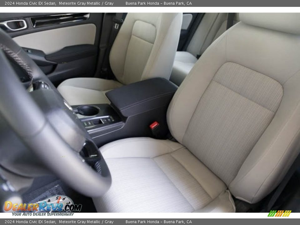 Gray Interior - 2024 Honda Civic EX Sedan Photo #24