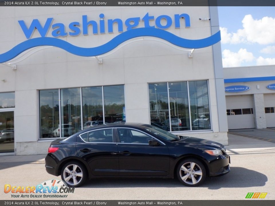 2014 Acura ILX 2.0L Technology Crystal Black Pearl / Ebony Photo #2