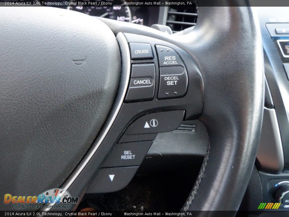2014 Acura ILX 2.0L Technology Crystal Black Pearl / Ebony Photo #11