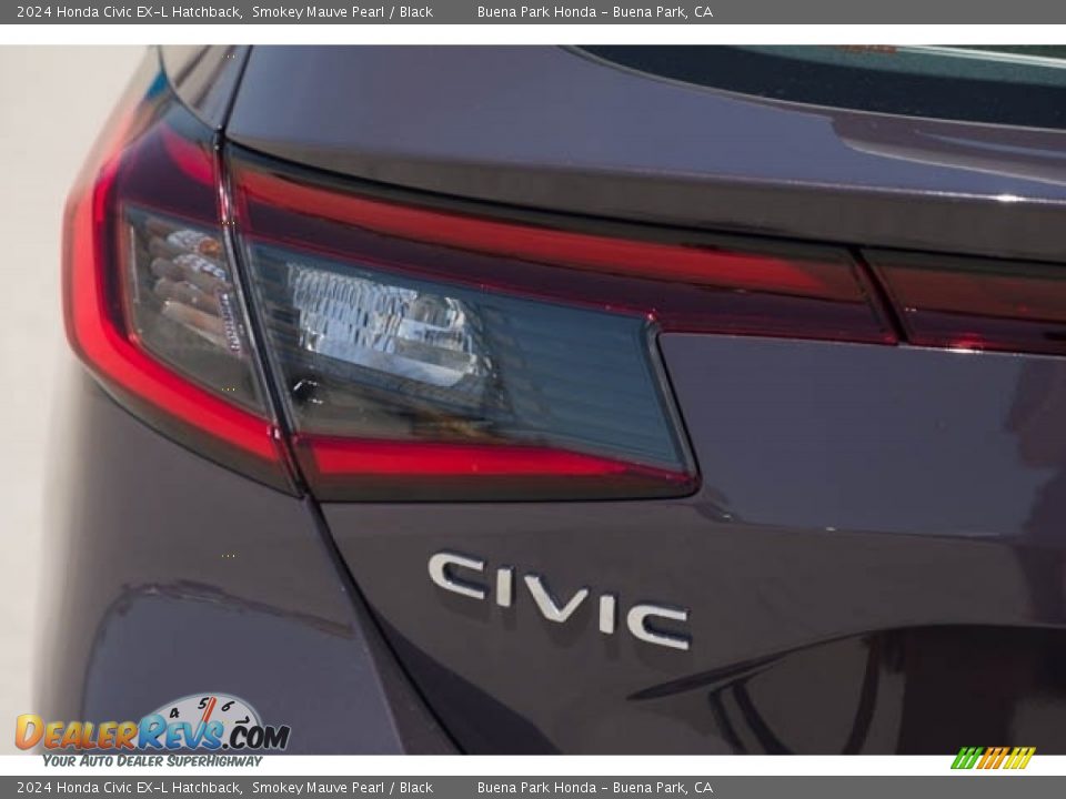 2024 Honda Civic EX-L Hatchback Smokey Mauve Pearl / Black Photo #6