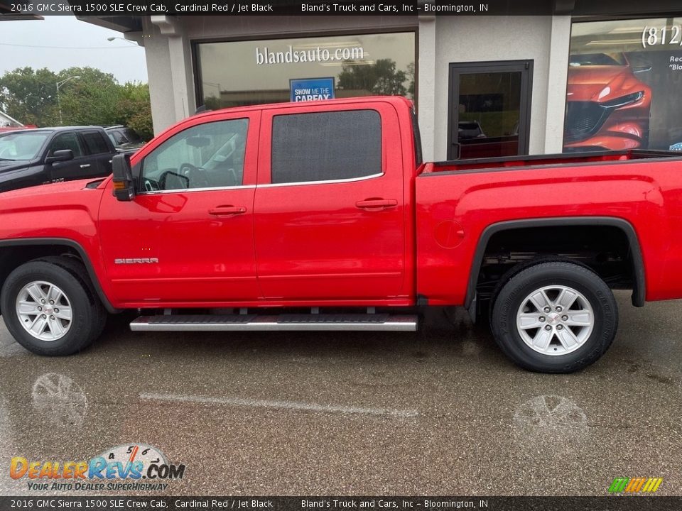 2016 GMC Sierra 1500 SLE Crew Cab Cardinal Red / Jet Black Photo #7