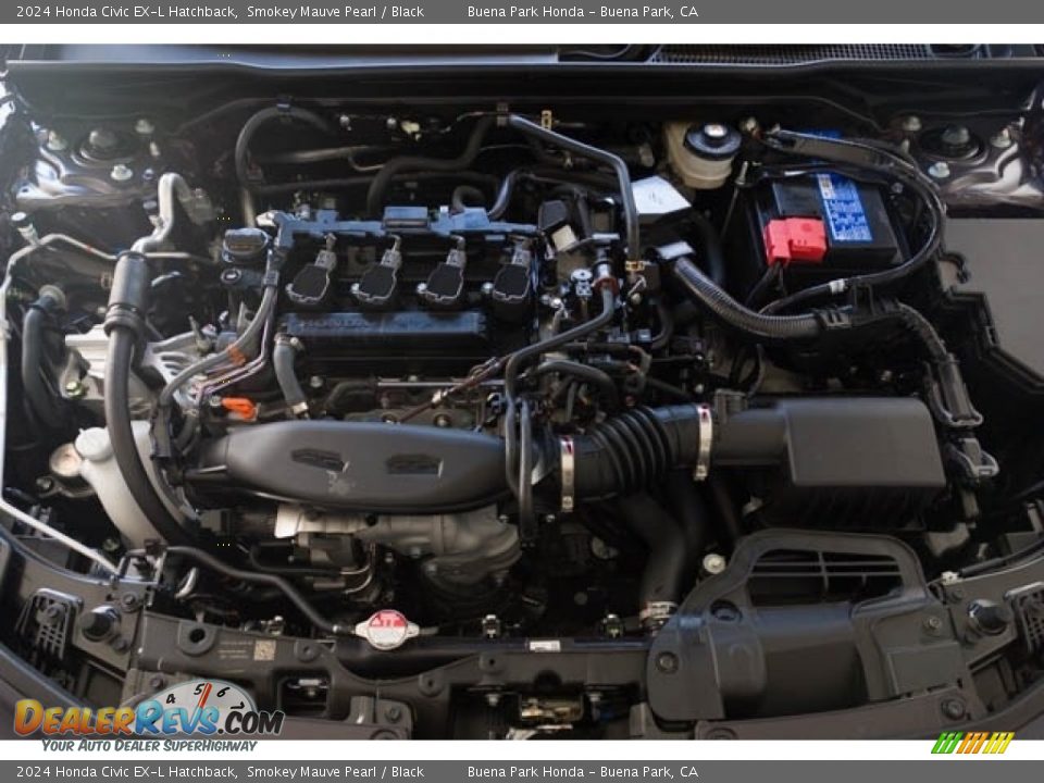 2024 Honda Civic EX-L Hatchback Smokey Mauve Pearl / Black Photo #9