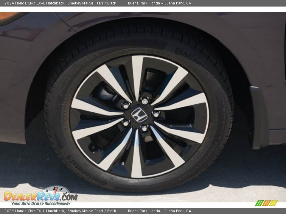 2024 Honda Civic EX-L Hatchback Smokey Mauve Pearl / Black Photo #13