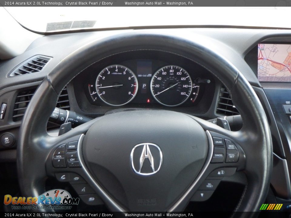 2014 Acura ILX 2.0L Technology Crystal Black Pearl / Ebony Photo #25