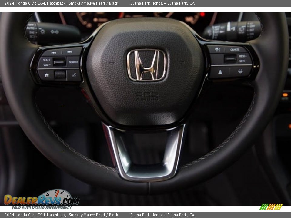 2024 Honda Civic EX-L Hatchback Smokey Mauve Pearl / Black Photo #19