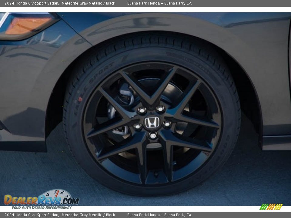 2024 Honda Civic Sport Sedan Meteorite Gray Metallic / Black Photo #13