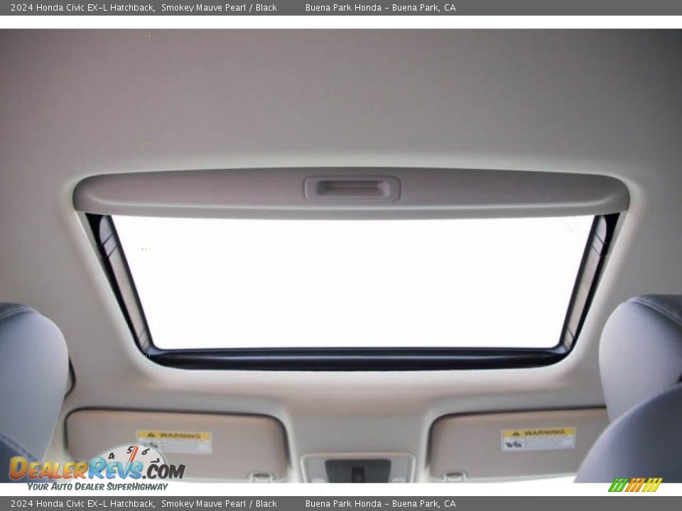 2024 Honda Civic EX-L Hatchback Smokey Mauve Pearl / Black Photo #25