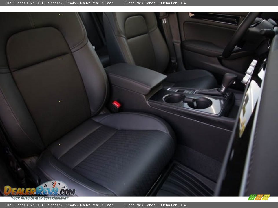 2024 Honda Civic EX-L Hatchback Smokey Mauve Pearl / Black Photo #31