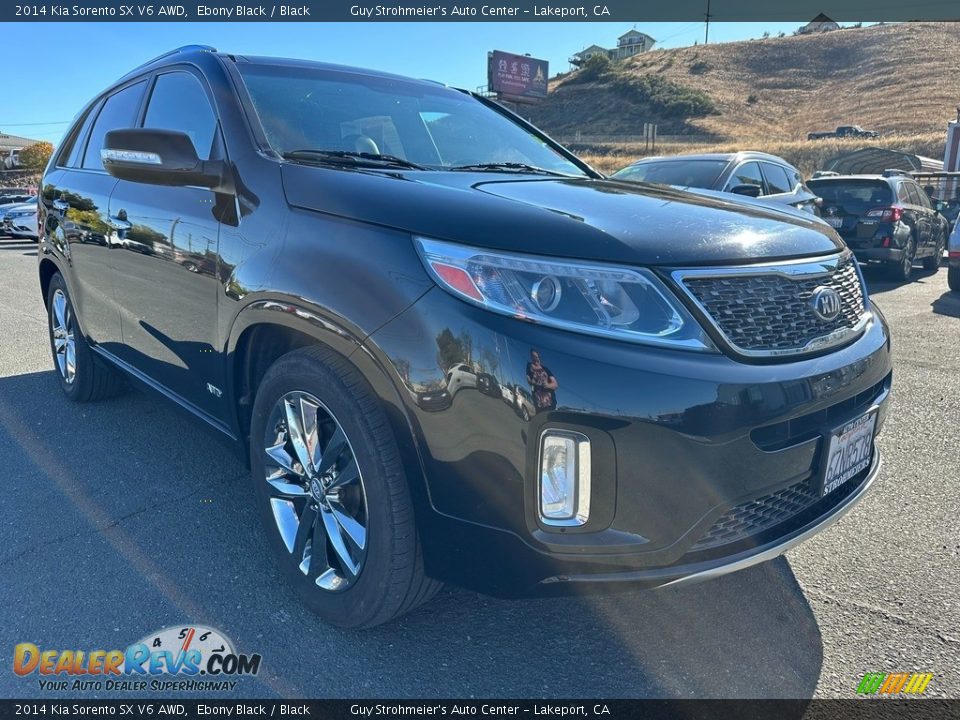 2014 Kia Sorento SX V6 AWD Ebony Black / Black Photo #1