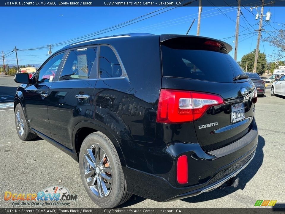 2014 Kia Sorento SX V6 AWD Ebony Black / Black Photo #4