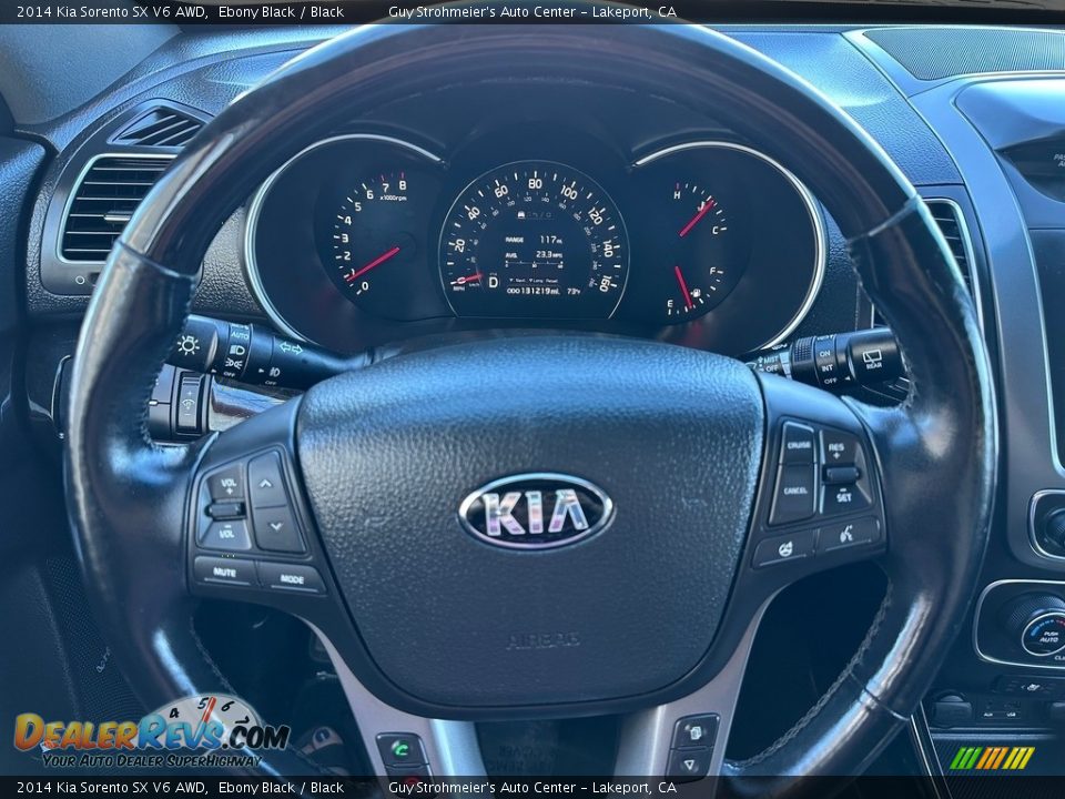 2014 Kia Sorento SX V6 AWD Ebony Black / Black Photo #8