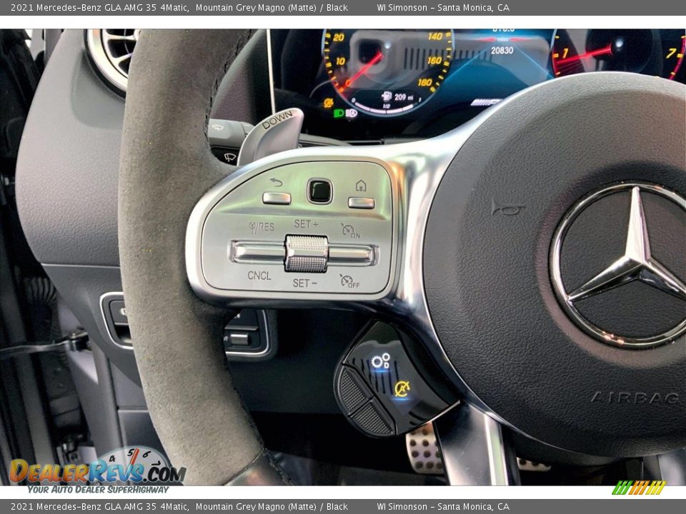 2021 Mercedes-Benz GLA AMG 35 4Matic Steering Wheel Photo #21