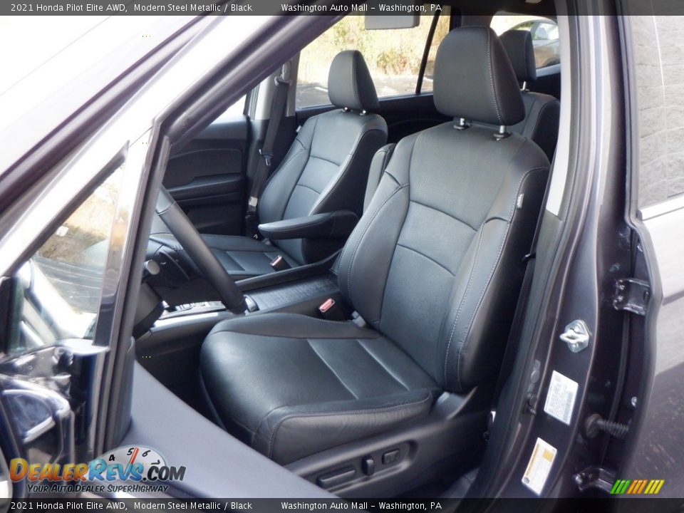 Front Seat of 2021 Honda Pilot Elite AWD Photo #24