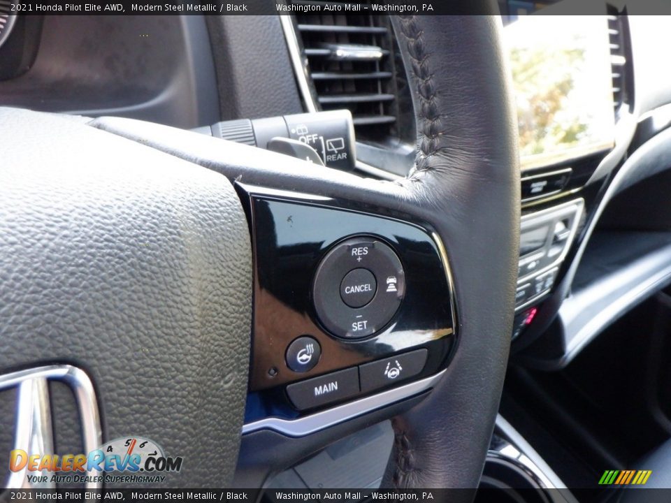 2021 Honda Pilot Elite AWD Steering Wheel Photo #32