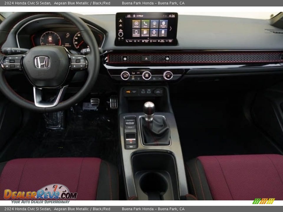 Black/Red Interior - 2024 Honda Civic Si Sedan Photo #17