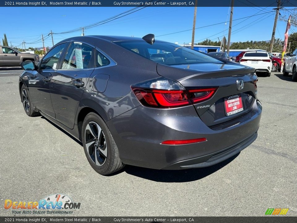 2021 Honda Insight EX Modern Steel Metallic / Black Photo #4